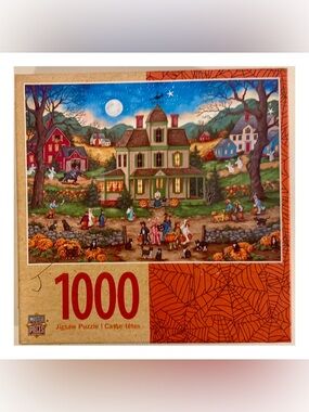 MasterPieces Halloween Lucky Thirteen 1000 Piece Puzzle Bonnie White Jigsaw